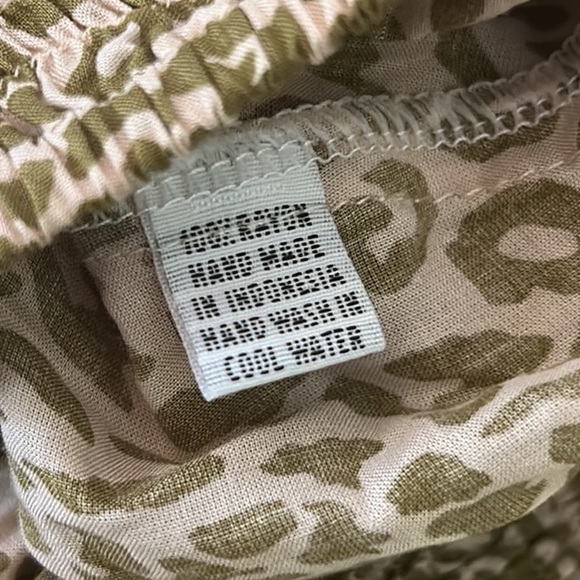 Sea Lustre Cruz Tan Leopard Tiger Animal Print Smocked Tiered Maxi Skirt - XS - Picture 13 of 14